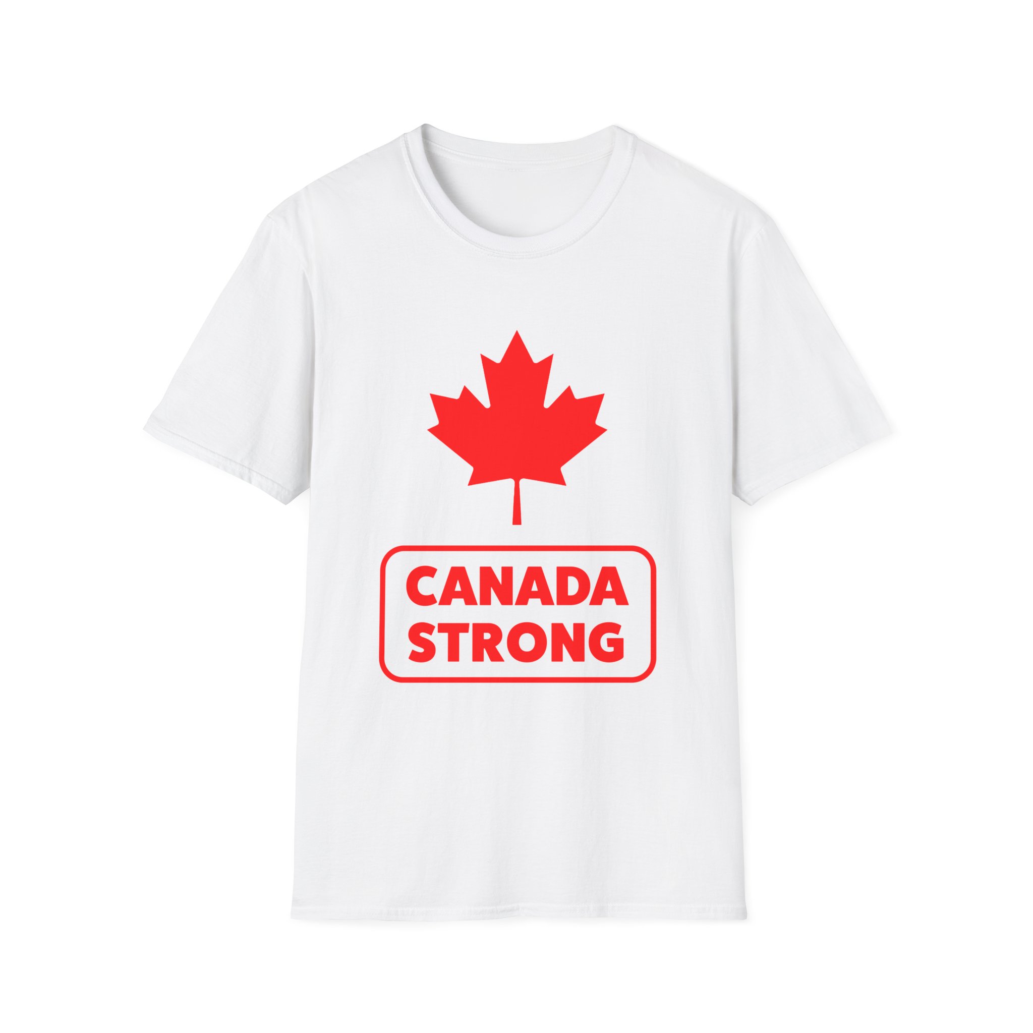 Featured image for “Canada Strong Unisex T-Shirt | Softstyle Tee for Proud Canadians, Ideal for Canada Day, Gifts, Everyday Wear, Unisex Shirt”