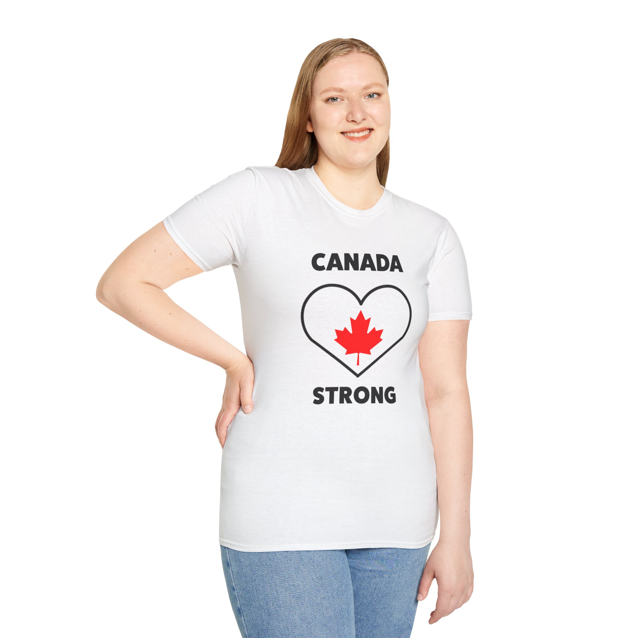 Featured image for “Canada Strong Unisex Softstyle T-Shirt, Canada Day Tee, Proud Canadian Shirt, Distressed Maple Leaf Tee, Gifts for Canadians, Casual Wear”